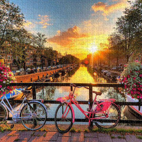 Pintoo U1138 PieceClicks - 1008 Piece - Beautiful Sunrise over Amsterdam