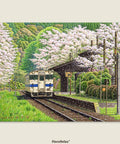 Pintoo U1144 PieceClicks - 1008 Piece - Falling Cherry Blossoms by Tadashi Matsumoto