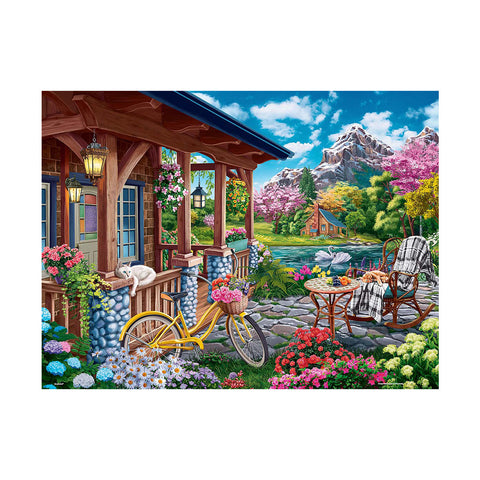 Pintoo U1149 PieceClicks - 1008 Piece - Colorful Lake House by Image World