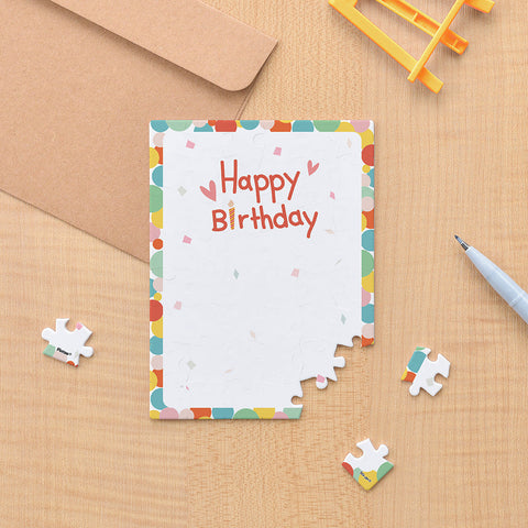Birthday Balloons - 48 Piece Puzzle Card