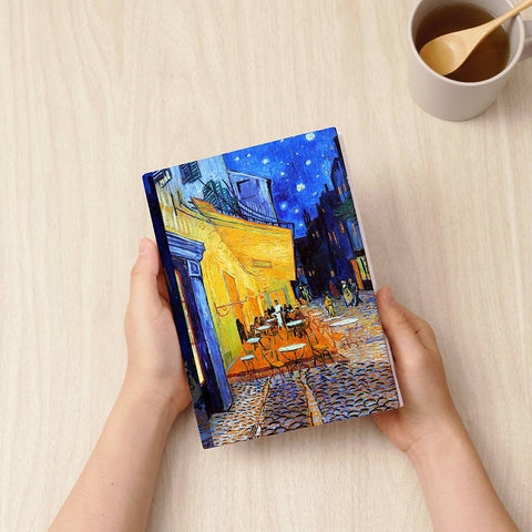 Pintoo YA1004 Cafe Terrace, Place du Forum by Vincent van Gogh - A5 Book Cover