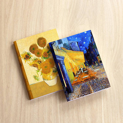 Pintoo YA1004 Cafe Terrace, Place du Forum by Vincent van Gogh - A5 Book Cover