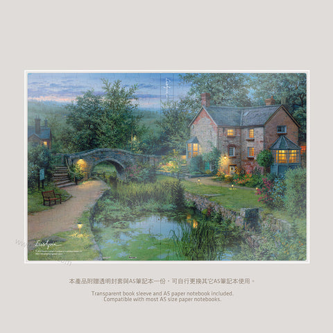 Pintoo YA1007 Old House by The Pond by Evgeny Lushpin - A5 Book Cover