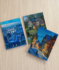 Pintoo YA1008 Snowy Rothenburg Winter Night by Evgeny Lushpin - A5 Book Cover