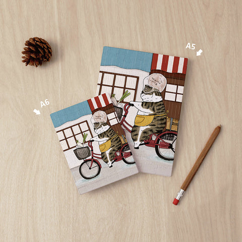 Pintoo YA1010 Incredible Cat World by KORIRI - A Rainy Grocery Shopping Day - A5 Book Cover