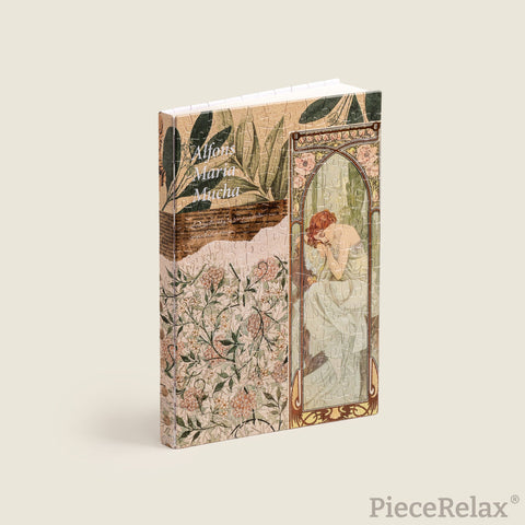 Pintoo YA1059 The Times of the Day by Alphonse Mucha - A5 Book Cover