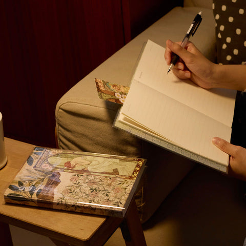 Pintoo YA1059 The Times of the Day by Alphonse Mucha - A5 Book Cover