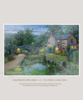 Pintoo YB1007 Old House by The Pond by Evgeny Lushpin - A6 Book Cover