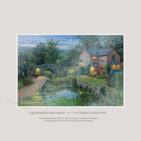 Pintoo YB1007 Old House by The Pond by Evgeny Lushpin - A6 Book Cover