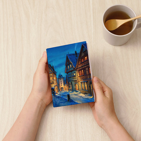 Pintoo YB1008 Snowy Rothenburg Winter Night by Evgeny Lushpin - A6 Book Cover