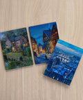 Pintoo YB1008 Snowy Rothenburg Winter Night by Evgeny Lushpin - A6 Book Cover