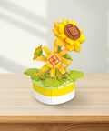 Pintoo KZ1028 Sunflower - Mini Bricks Potted Plant Jigsaw Puzzle