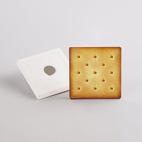 Square Biscuit - 16pcs Jigsaw Puzzle Magnet