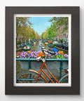 Bike Flowers and Canal. Amsterdam, Netherlands - 500 Piece Jigsaw Puzzle