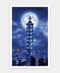 Taipei Skyline - Moon Night Series - 1000 Piece Jigsaw Puzzle