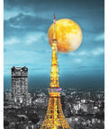 Tokyo Tower, Japan - Moon Night Series - 1000 Piece Jigsaw Puzzle