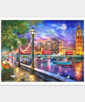 Evening Sunset at Parliament, London - 1200 Piece Jigsaw Puzzle
