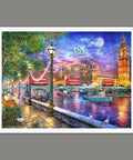 Evening Sunset at Parliament, London - 1200 Piece Jigsaw Puzzle