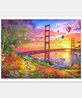 Sunset of Golden Gate Bridge, San Francisco - 1200 Piece Jigsaw Puzzle