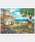 Sea Garden Cottage - 1200 Piece Jigsaw Puzzle