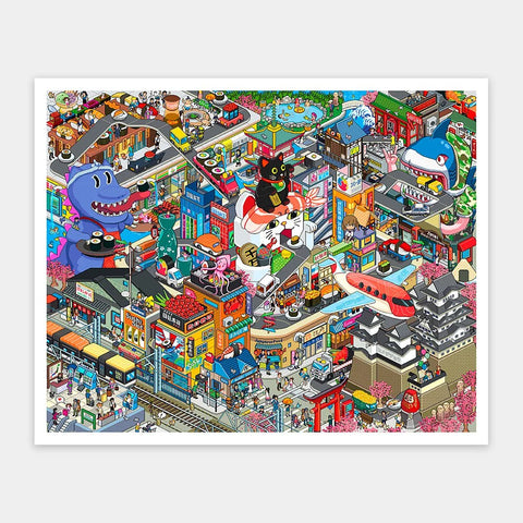The Sushi City - 2000 Piece Jigsaw Puzzle