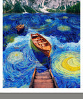 Boat in theStarry Night - Fantasy - 1000 Piece Jigsaw Puzzle