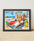 Cats On The Beach - 1200 Piece Jigsaw Puzzle