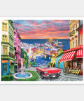 Italian City on the Coast - 1200 Piece Jigsaw Puzzle