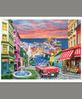 Italian City on the Coast - 1200 Piece Jigsaw Puzzle