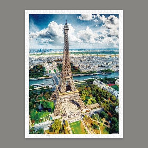 Aerial Photography - Eiffel Tower,Paris - 1200 Piece Jigsaw Puzzle