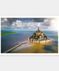 Aerial Photography - Mont Saint Michel Island, France - 1000 Piece Jigsaw Puzzle