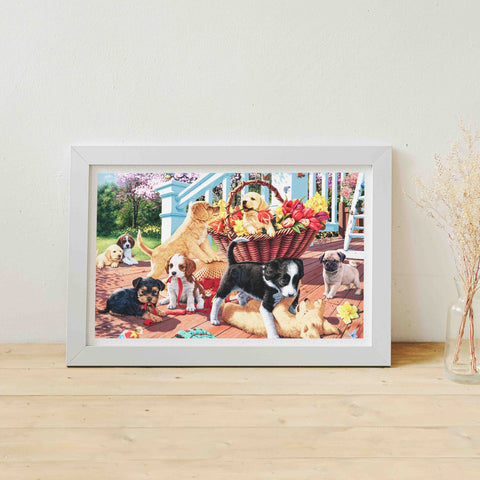 Puppy Mischief - 1000 Piece Jigsaw Puzzle