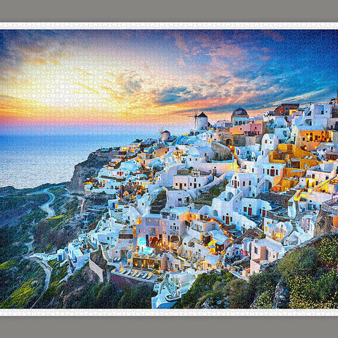 Beautiful Sunset of Greece - 4800 Piece Jigsaw Puzzle