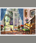 Tranquility Time in Piano Room - 1200 Piece Jigsaw Puzzle