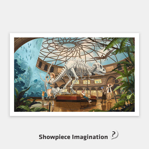 Night at the Nature Museum - 1000 Piece Jigsaw Puzzle (Mystery Puzzle)