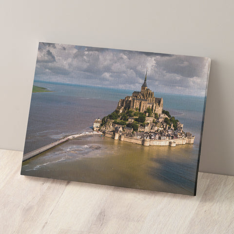 Aerial Photography - Mont Saint Michel Island, France - 366 Piece Jigsaw Puzzle