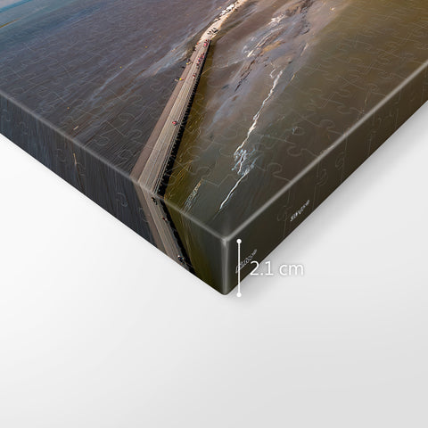 Aerial Photography - Mont Saint Michel Island, France - 366 Piece Jigsaw Puzzle