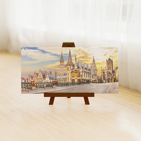 Beautiful Medieval Ghent Over Sunset, Belgium - 253 Piece XS Jigsaw Puzzle