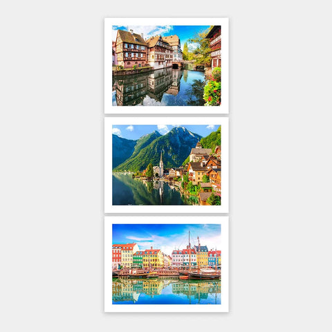 Journeys in Europe - Three 300 Piece Jigsaw Puzzles