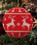 Red Forest - 3" Puzzle Ornament
