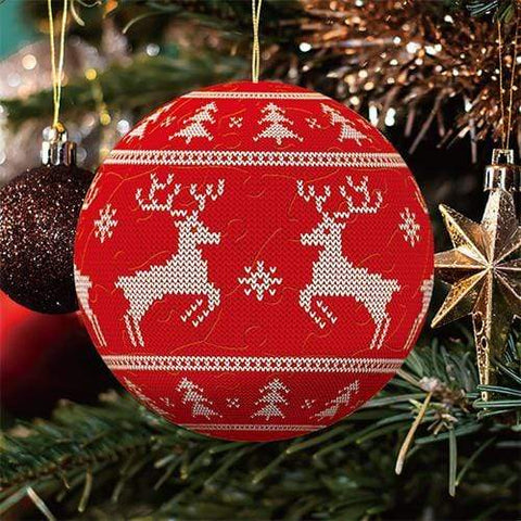 Red Forest - 3" Puzzle Ornament