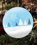 Silver Forest - 3" Puzzle Ornament