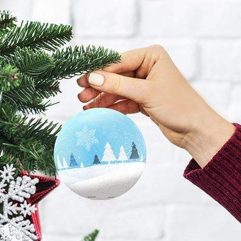 Silver Forest - 3" Puzzle Ornament