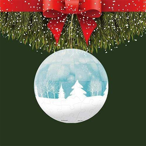 White Forest - 3" Puzzle Ornament (Translucent)