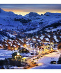 Beautiful Dusk in French Alps Resort - 1000 Piece Jigsaw Puzzle